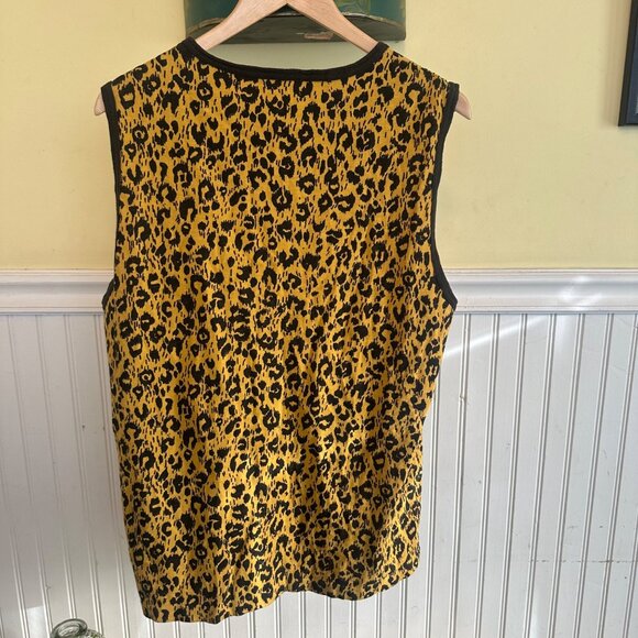 Allsaints Large Leopard Print Sleeveless Top - Picture 2 of 7